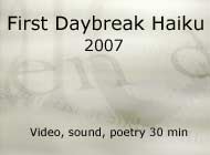 first daybreak haiku